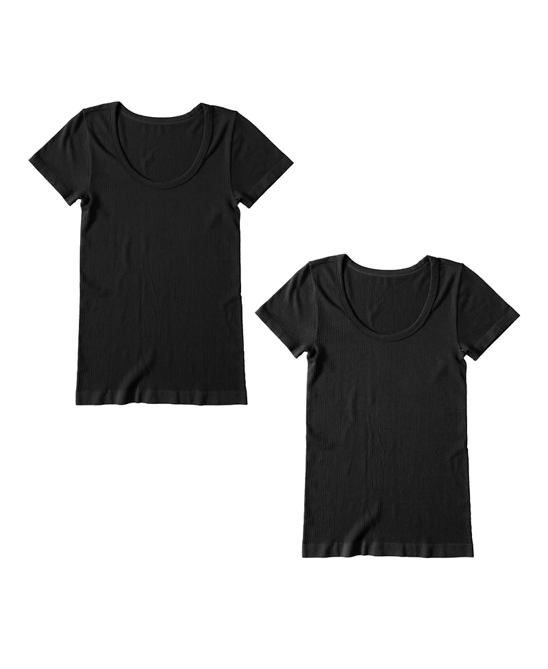 Ingrid + Isabel Maternity Seamless Rib Short Sleeve Crew Tee