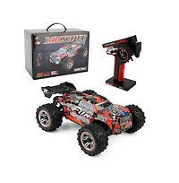 Bruce & Shark 1:18 Scale 37 Mph High-Speed Rc Truck with 4WD Brushless Motor, Alloy Frame & Oil Shock for Off-Road