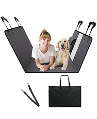 Cozito Waterproof Dog Car Seat Cover for Back Seat, 54 x 24 in, 600D Heavy-Duty Protection for Cars