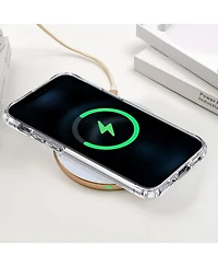Risokeys Aluminum Alloy Wireless Charger, 10W Marble Pattern Wireless Charger, He-WT16 Qc Input Ce Certification for iPhone,White Gold