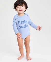 First Impressions Baby Boys Little Dude Long-Sleeve Bodysuit, Macy's Exclusive