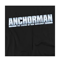 Anchorman Men's The Legend Of Ron Burgundy Metallic Logo T Shirt