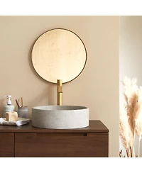 Tikamoon Gina Black Terrazzo round washbasin