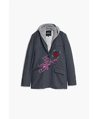 Desigual Women's Detachable knit blazer