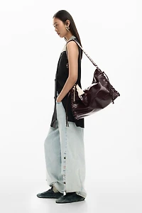 Desigual Women's Large shiny woven bag