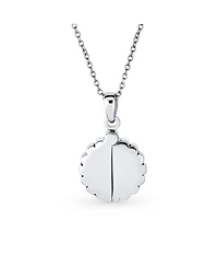 Bling Jewelry Sunflower Open Locket Pendant 925 Sterling Silver