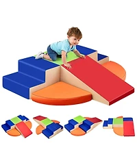 Hongge Foam Climbing Blocks Set for Kids Soft Play Indoor Activity Gym with Adjustable Shapes