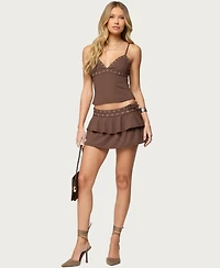 Edikted Women's Hailie Grommet Tank Top