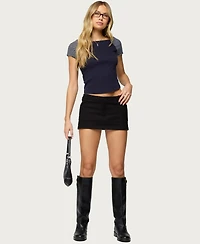 Edikted Womens Marina Raglan Stripey T Shirt