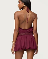 Edikted Women's Aida Backless Bubble Mini Dress