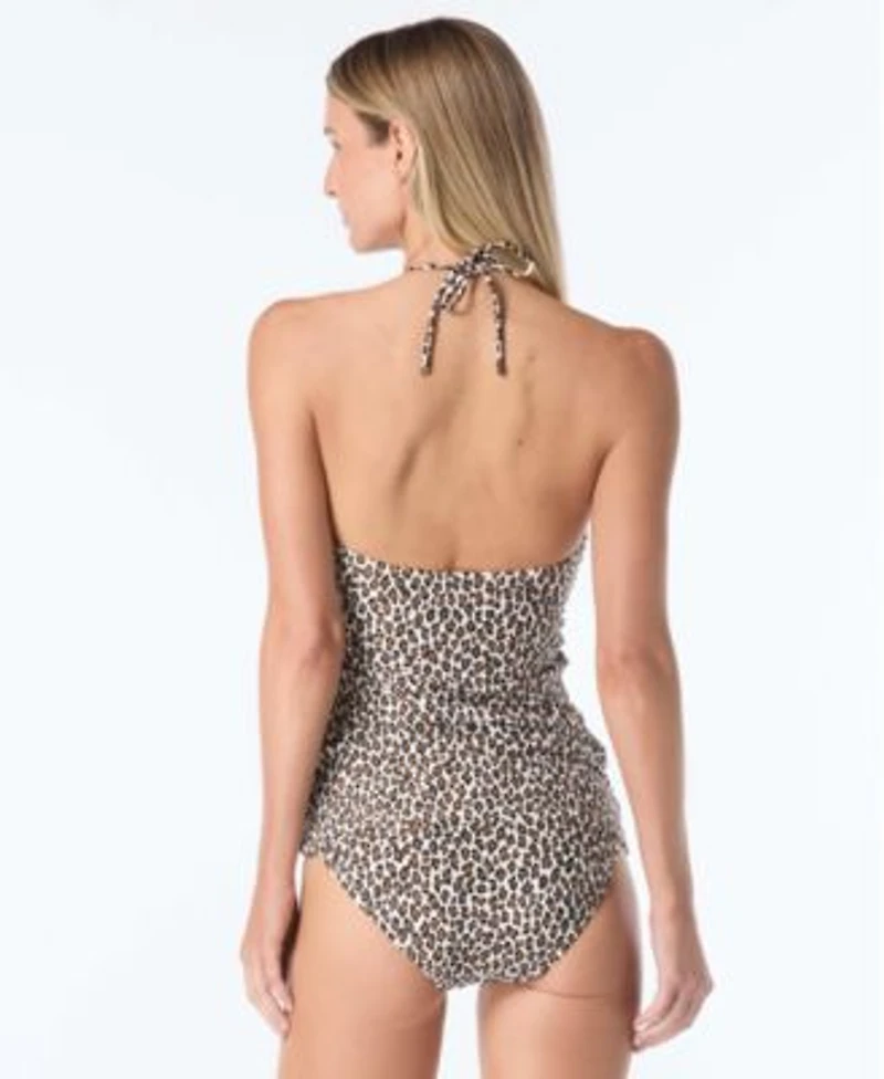 Michael Kors Womens Bandeau Neck Tankini Top Hipster Bikini Bottoms