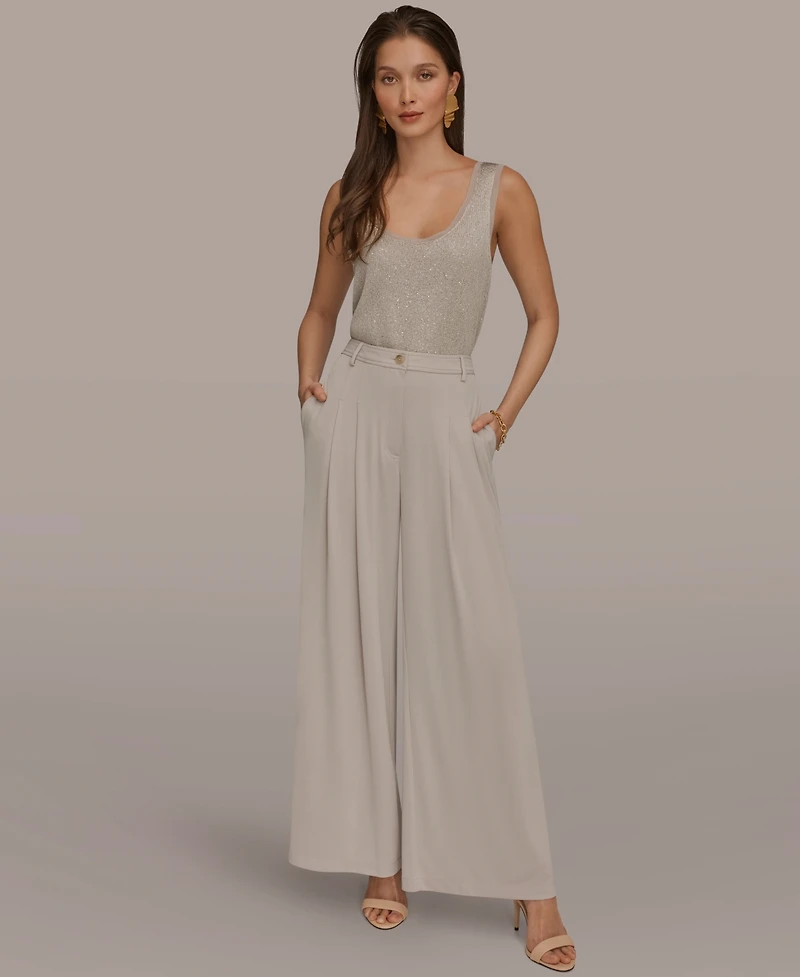 Donna Karan New York Women's Pleated Zip-Fly Pants