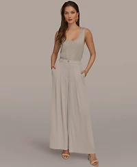 Donna Karan New York Women's Pleated Zip-Fly Pants