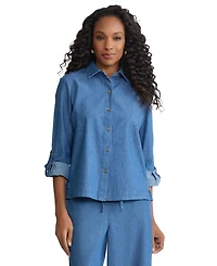 Jones New York Women's Long-Sleeve Button Down Shirt