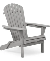 Flynama Wood Lounge Patio Chair for Garden Outdoor Wooden Folding Adirondack Chair Set of 2 Solid Cedar Wood Lounge Patio Chair for Garden