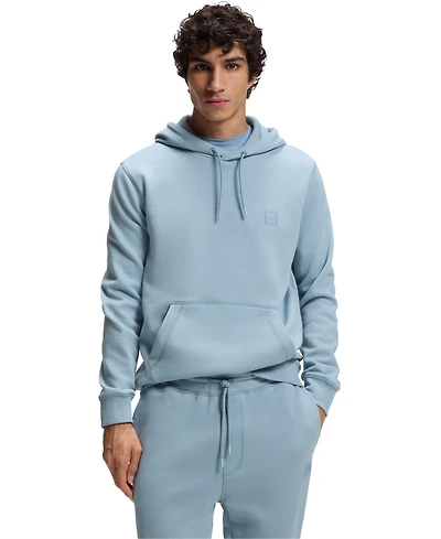 Boss by Hugo Men's Regular-Fit Cotton Terry Logo Patch Hoodie
