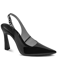 Dkny Women's Cinette Vinyl Slingback Heels