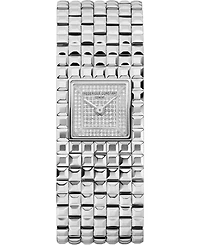 Frederique Constant Women's Manchette Silver-Tone Stainless Steel Bracelet Watch, 25.7mm