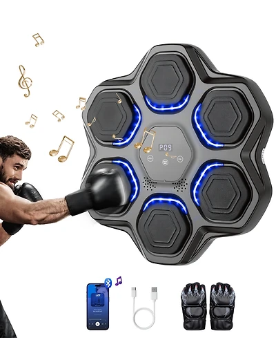 Sugift Music Boxing Machine Gym Fighting Equipment With Gloves