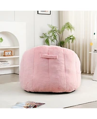Cesicia Bean Bag Sofa Chair with Armrests Stuffed High-Density Foam, Lazy Sofa Comfy Chairs for Living Room, Bedroom Reading