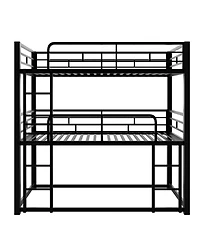 Boyel Living Metal Twin Triple Bunk Bed