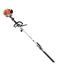 Mecale 26CC 6-in-1 2-Cycle Gas Trimmer Tool Set, Hedge & String Trimmer, Brush Cutter, Edger, Pole Saw, Extension Pole, Gear Set