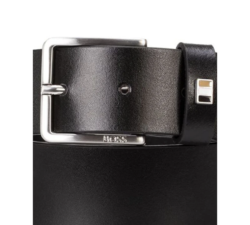 Boss Ther Men's Classic Leather Flag Belt
