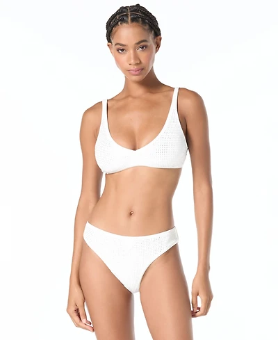 Michael Kors Women's Rhinestone Swim Bra Top