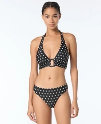 Michael Kors Womens Halter Top High Leg Bottoms