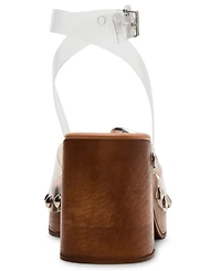 Steve Madden Women's Kruise Wooden Platform Sandals
