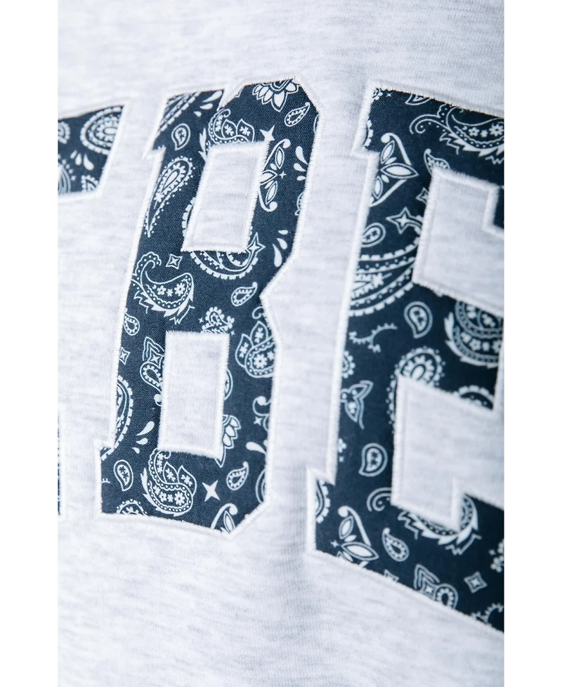 Colourful Rebel Women's Paisley Patch Dropped Shoulder Sweat