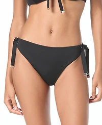 Michael Kors Women's Grommet Mid Rise Swim Bottoms