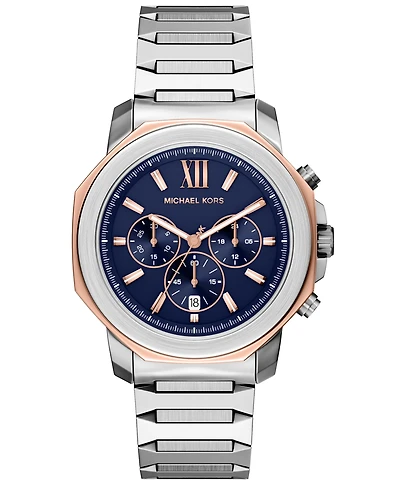 Michael Kors Men's Prescott Chronograph Two-Tone Stainless Steel Watch, 44mm