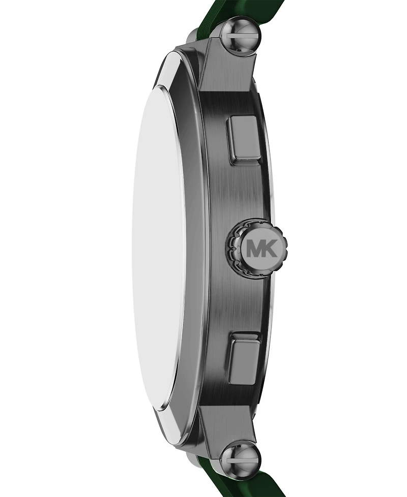 Michael Kors Men's Billie Chronograph Green Silicone Watch, 46mm