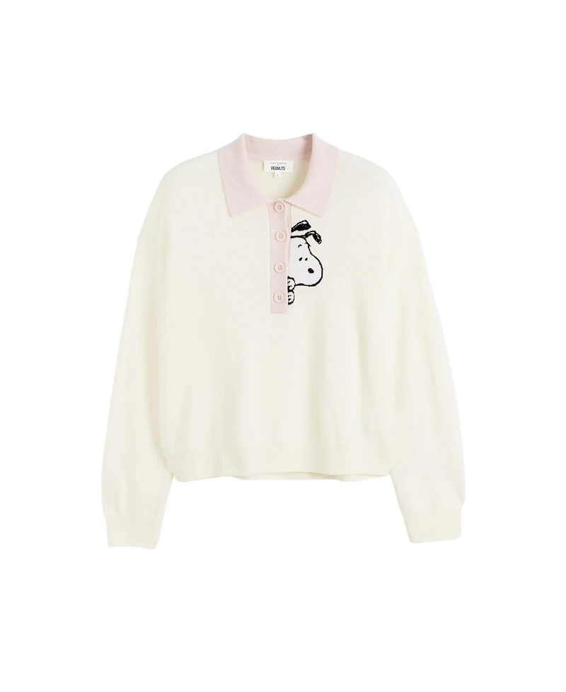 Chinti & Parker Women's Peanuts Polo Sweater
