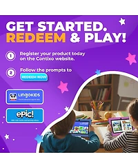 Contixo 7" Android Kids Tablet 32GB, Includes 50+ Disney Storybooks & Stickers, Protective Case with Kickstand, (2024 Model)