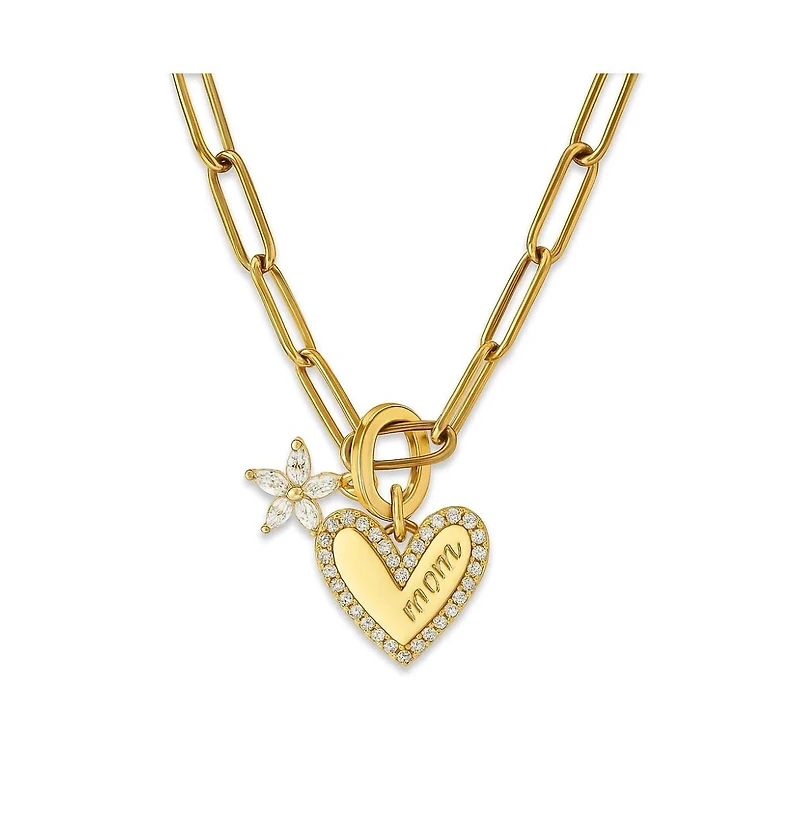 Hollywood Sensation Bloom Mom Heart Necklace