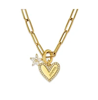 Hollywood Sensation Bloom Mom Heart Necklace