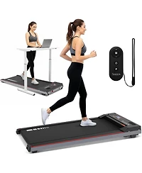 SereneLife Portable Walking Pad, Ultra Slim Under Desk Treadmill, Quiet 2.5HP Motor, Led Display, Remote Control