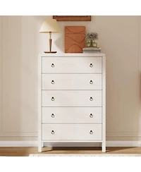 gaomon 5-Drawer Modern Bedroom Dresser Chest Closet Storage Cabinet Organizer