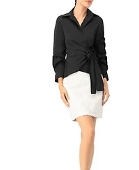 Ivonne Women's Long Sleeve Wrap Shirt