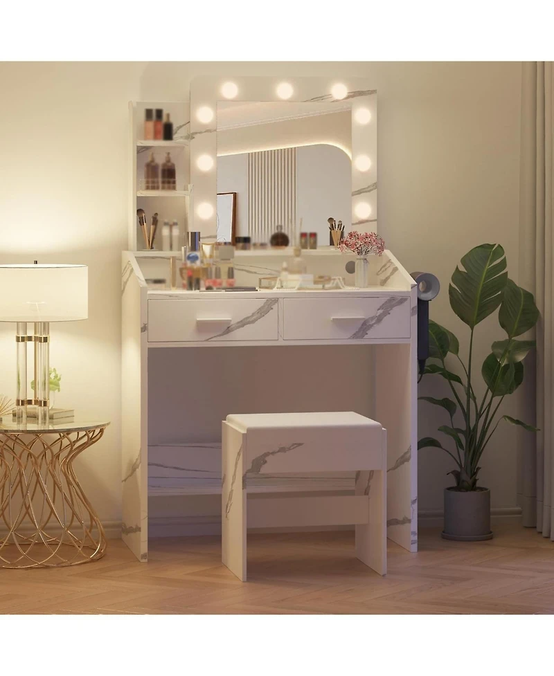 Gaomon Vanity Desk Mirror and Led Lights