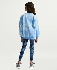 Nike Girls' 7-16 Sportswear Club Boxy Crewneck Sweatshirt