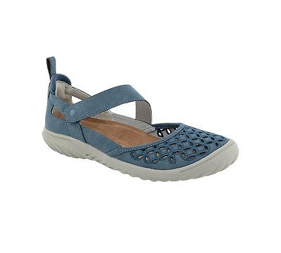 Jbu Women's Bianca Mary Jane Round Toe Flats