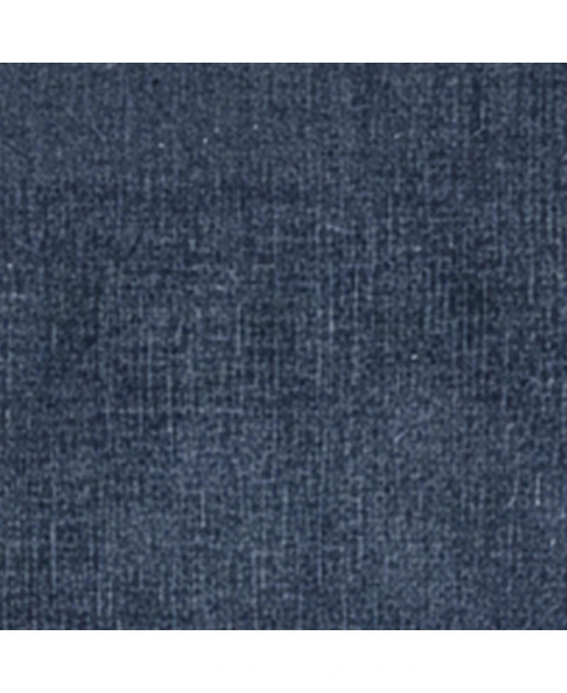 Rlf Home Flanel Cornice 100% Cotton Rod Pocket Lined Window Valance 50" x 17" Navy