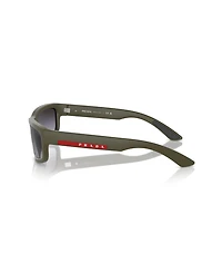 Prada Linea Rossa Men's Rectangle Sunglasses