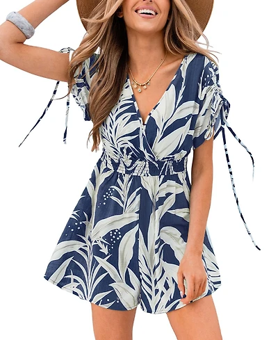 Cupshe Women's Island Moon Tropical Romper
