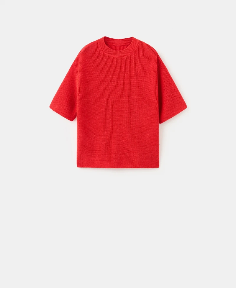 Mango Women's Three-Quarter Sleeve Knitted Sweater