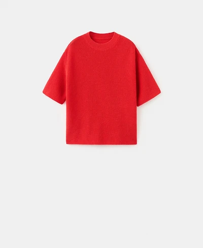 Mango Women's Three-Quarter Sleeve Knitted Sweater