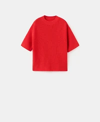 Mango Women's Three-Quarter Sleeve Knitted Sweater